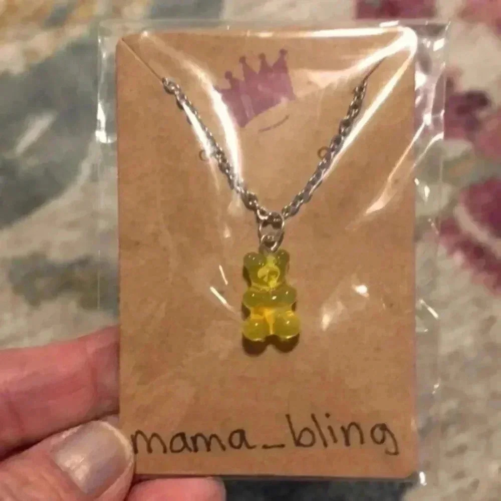 Yellow Gummy Bear Necklace NWT